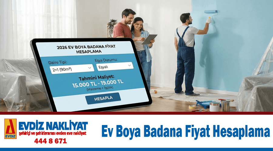 Ev boya badana fiyat hesaplama aracı Boya badana maliyetleri hesaplama motoru Ev boya badana fiyat hesaplama aracı Boya badana maliyetleri hesaplama motoru