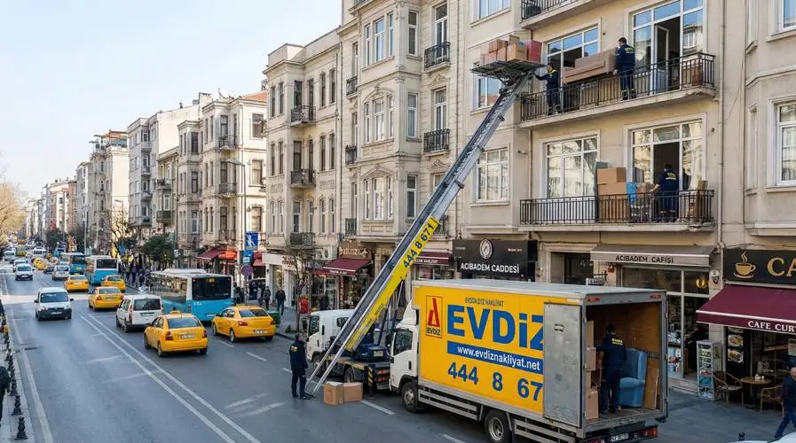 Acıbadem evden eve nakliyat eski binalara asansör kurumu Evdiz Nakliyat