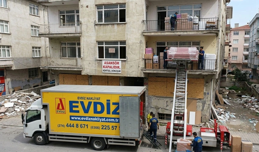 Kentsel dönüşüm asansörlü nakliyat eski binadan tahliye Evdiz Nakliyat Kentsel dönüşüm asansörlü nakliyat eski binadan tahliye Evdiz Nakliyat